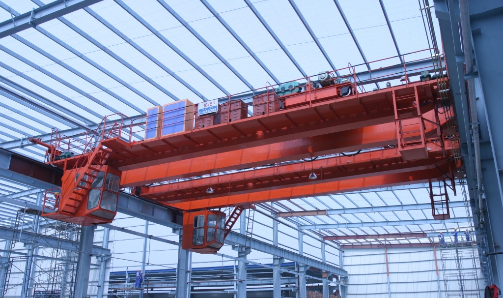 workshop double girder overhead crane