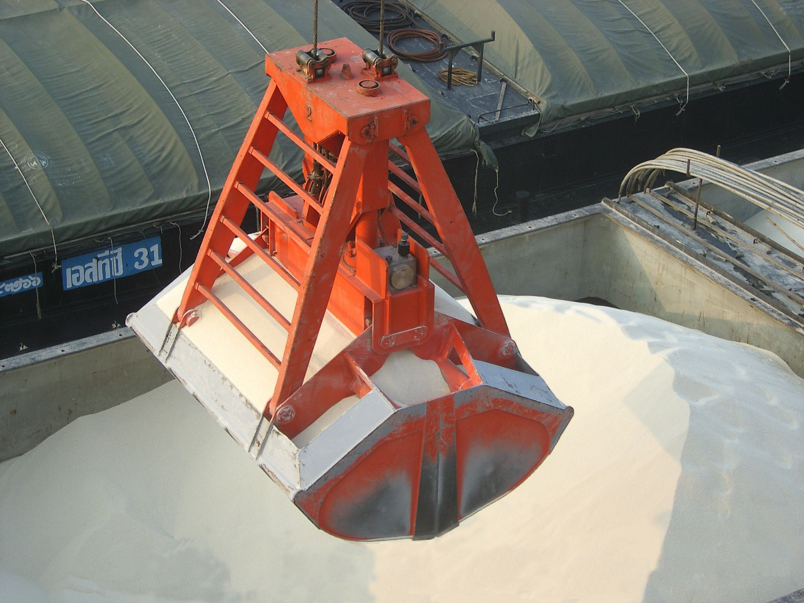 hydraulic grab overhead crane