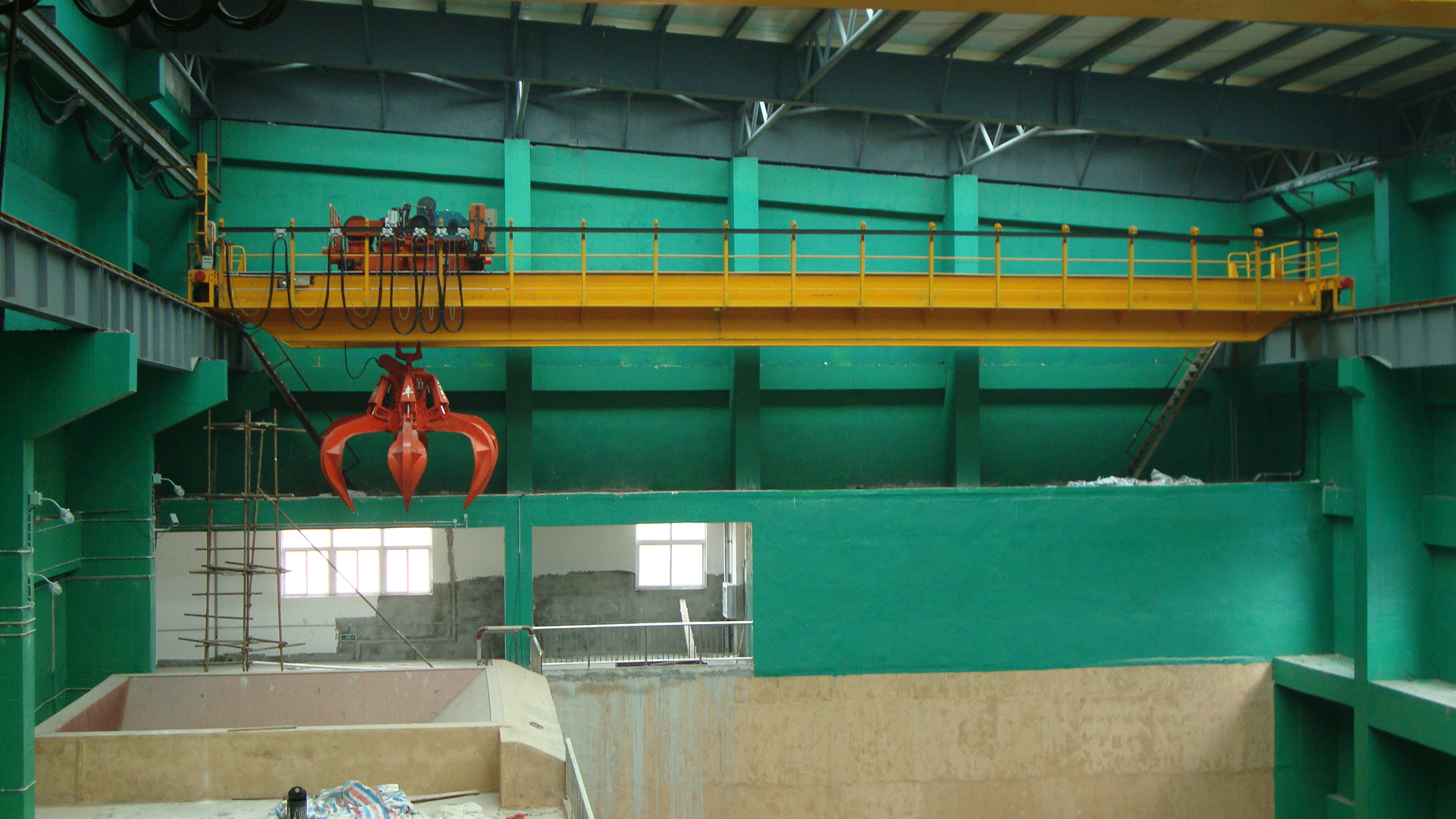 hydraulic grab overhead crane